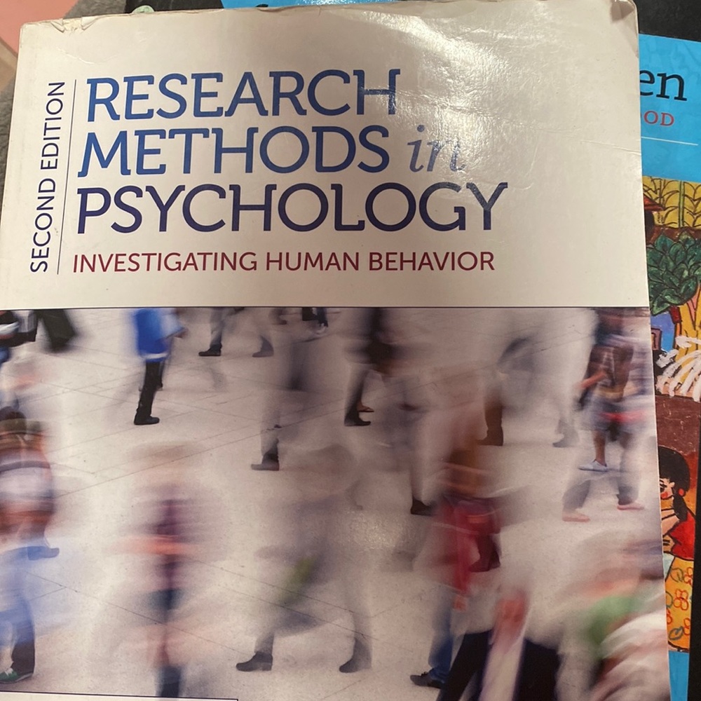Second Edition Research Methods in Psychology